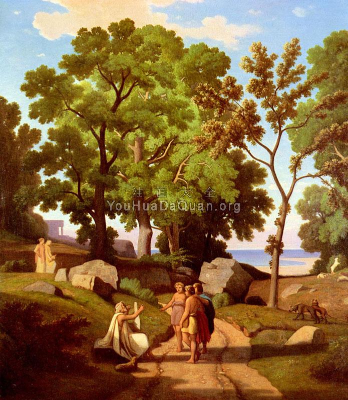 Homer And The Shepherds - 西奥多·卡茹夜·得·阿利尼